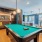 Clubhouse lounge with billiards table at The Gibson luxury apartments in Charlotte, NC